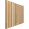 Ekena Millwork 48H x 3/8T Adjustable Wood Slat Wall Panel Kit w/ 3W Slats, Maple contains 15 Slats SWW60X48X0375MA - alternate 3
